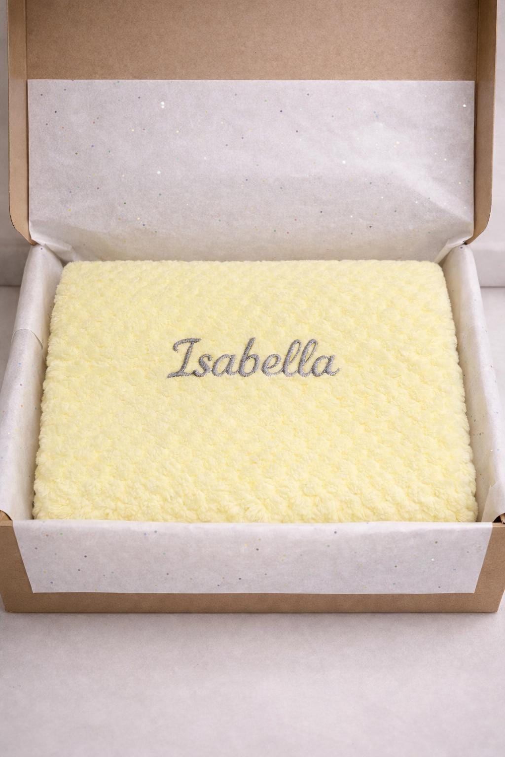 Personalised Baby Gift Set | Elephant Comforter | Baby Shower Gift Box | Newborn Keepsake | Safari Baby Gift