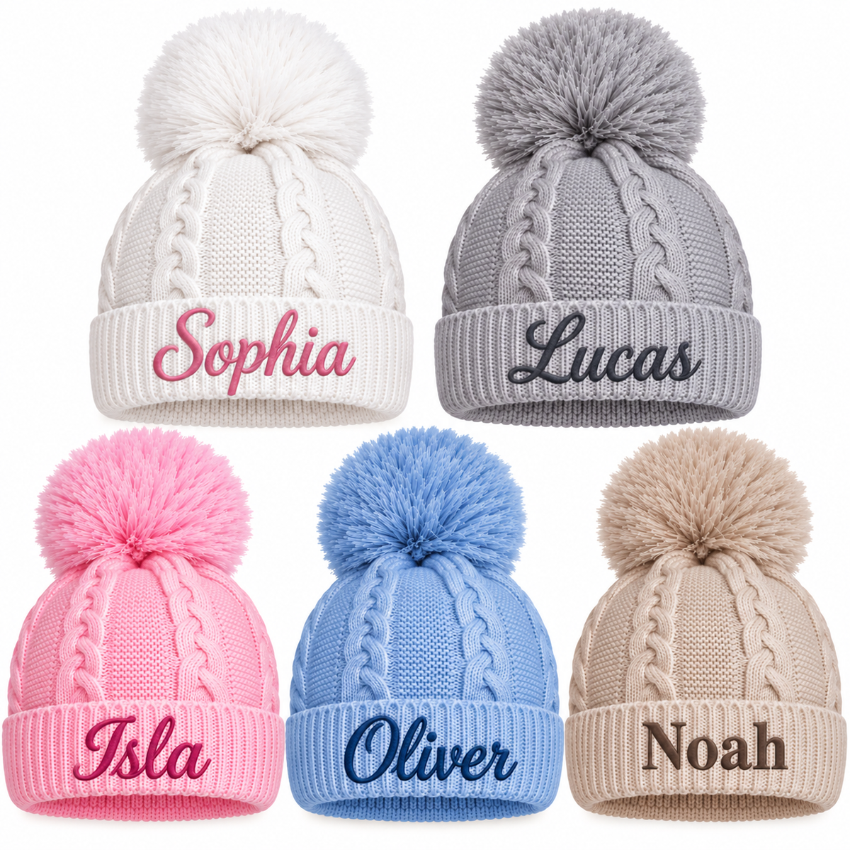 Personalised Blanket, Hat and Bootie set