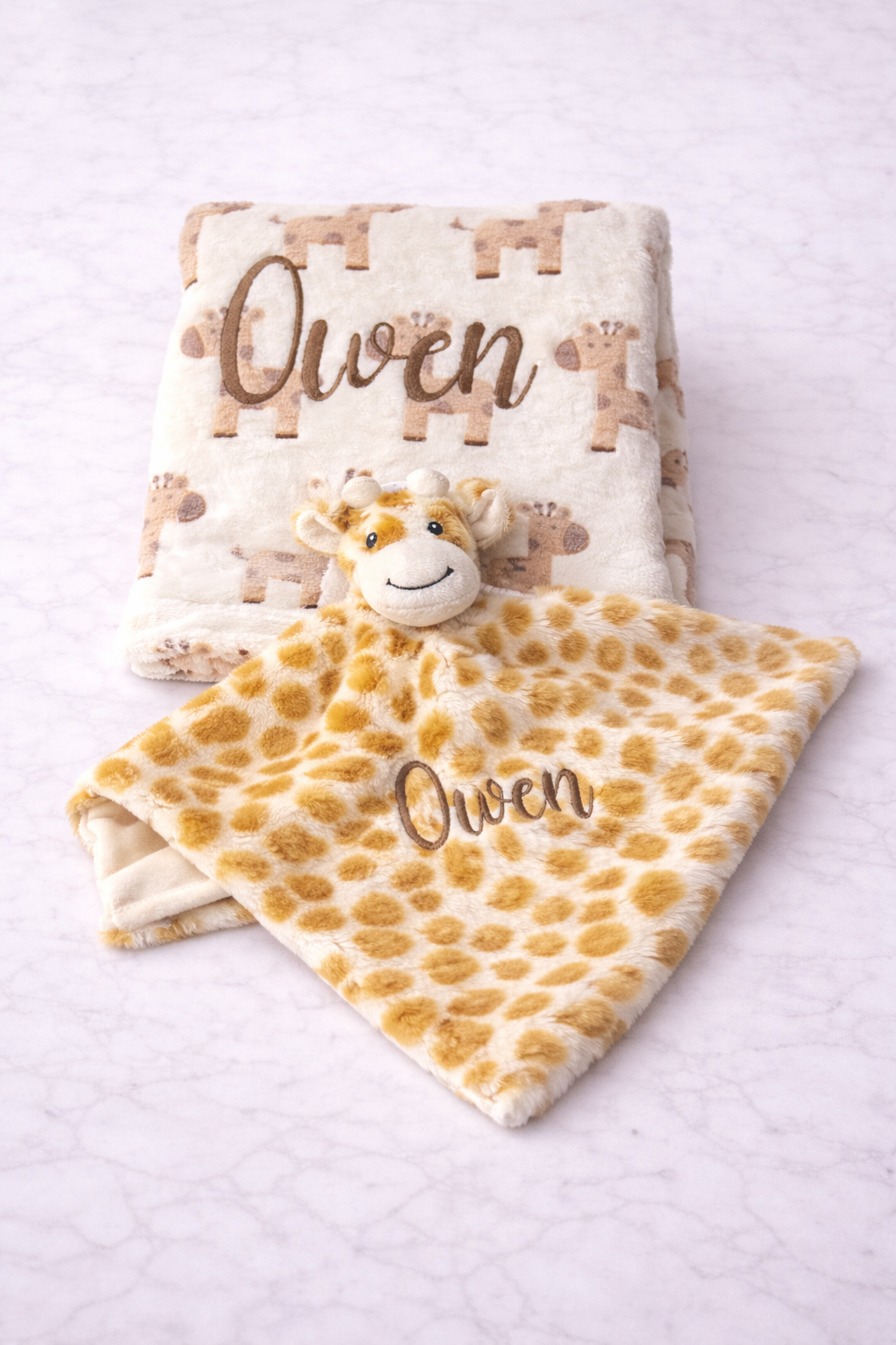 Personalised Giraffe Baby Gift Box