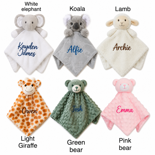 Personalised Animal Comforters