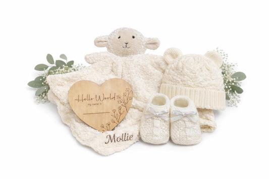 Personalised Baby Gift Set Lamb theme
