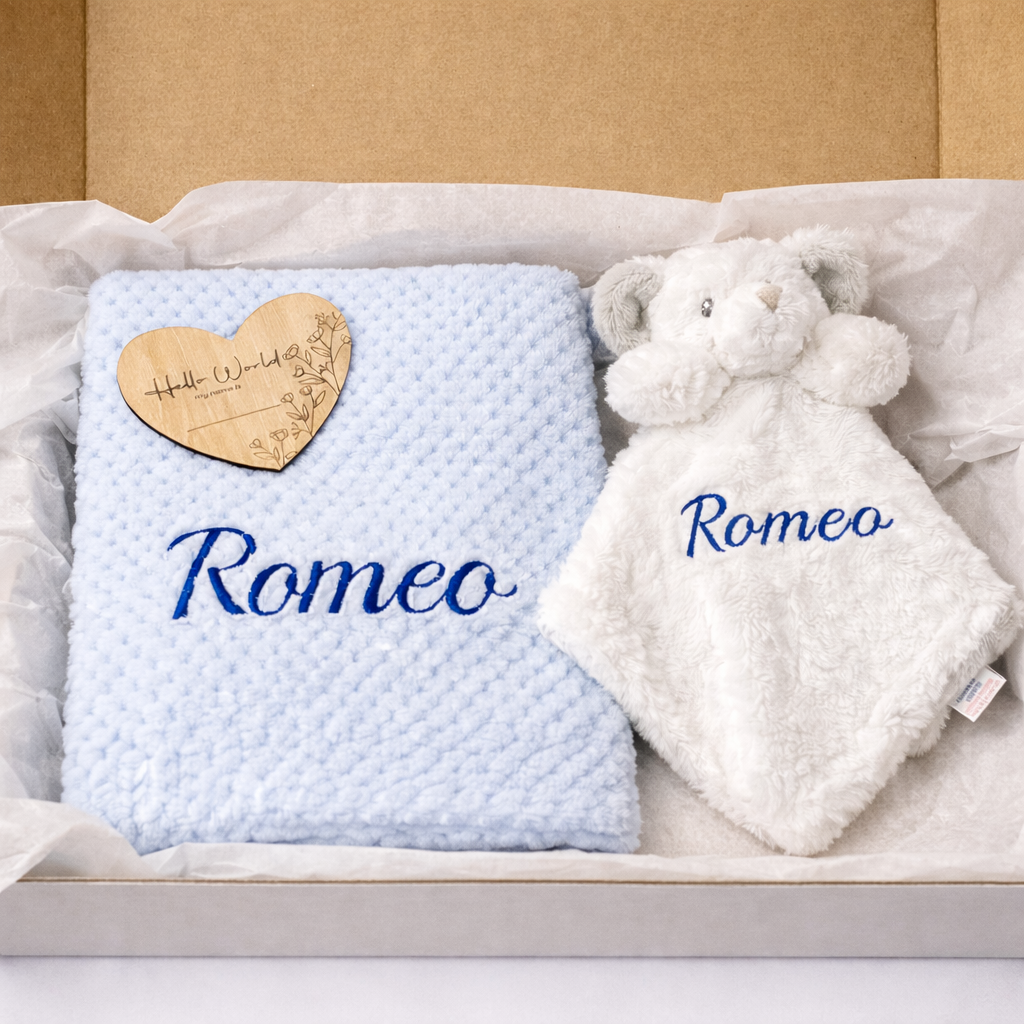 Personalised Elephant Baby Gift Set