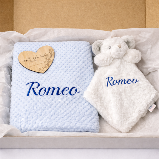 Personalised Elephant Baby Gift Set