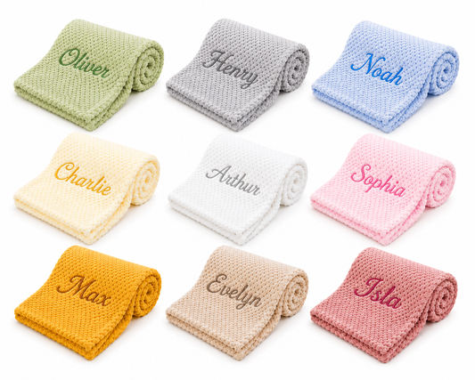 Personalised Baby Blanket- Waffle Fleece