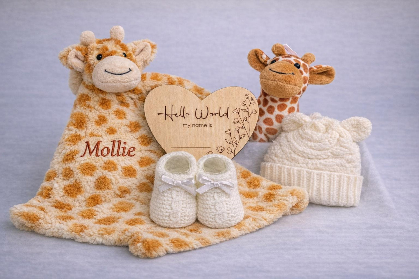 Personalised Giraffe Baby Gift Set
