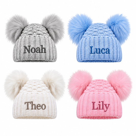 Double Pom Pom Hat