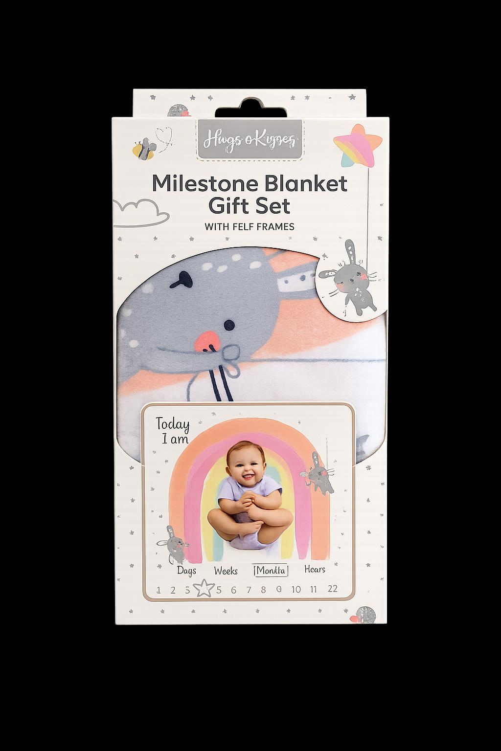 Personalised Rainbow Baby Gift Set