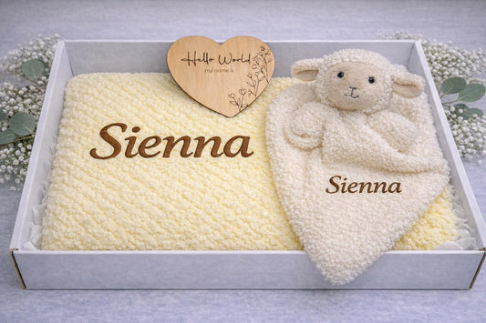 Personalised Giraffe Baby Gift Set