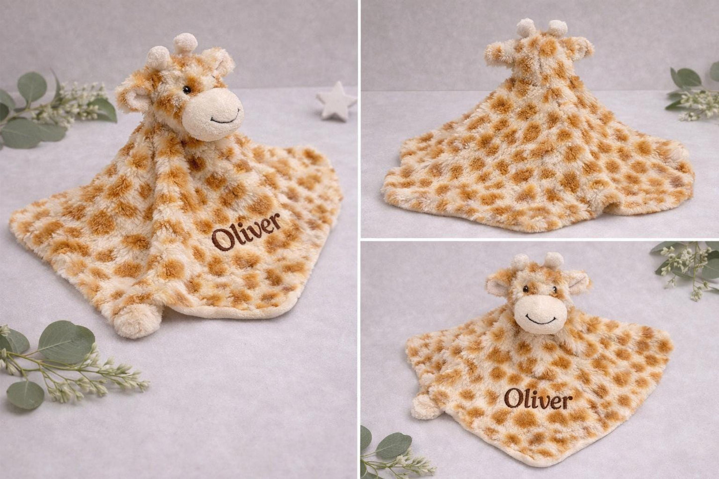 Personalised Giraffe Baby Gift Set
