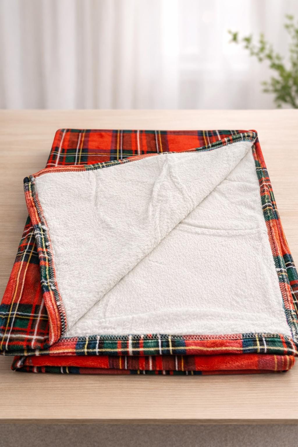 Personalised Tartan Baby Blanket