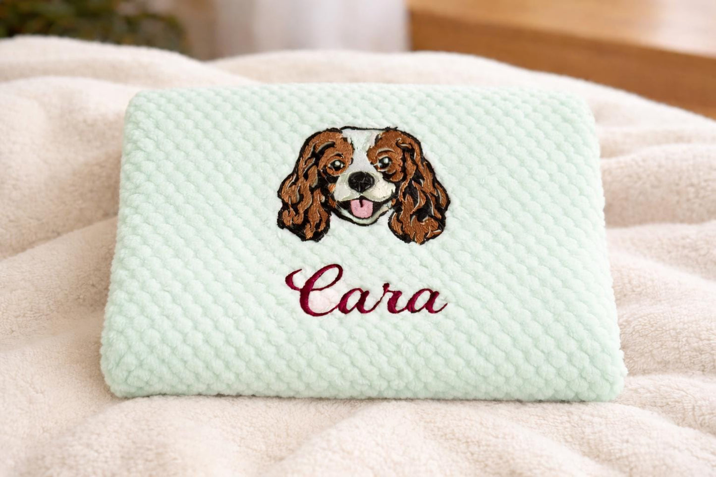 Custom Cavalier King Charles Spaniel Blanket
