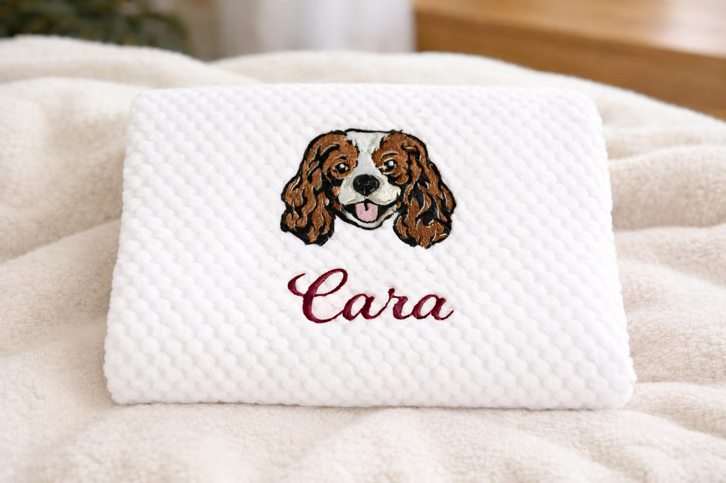 Custom Cavalier King Charles Spaniel Blanket