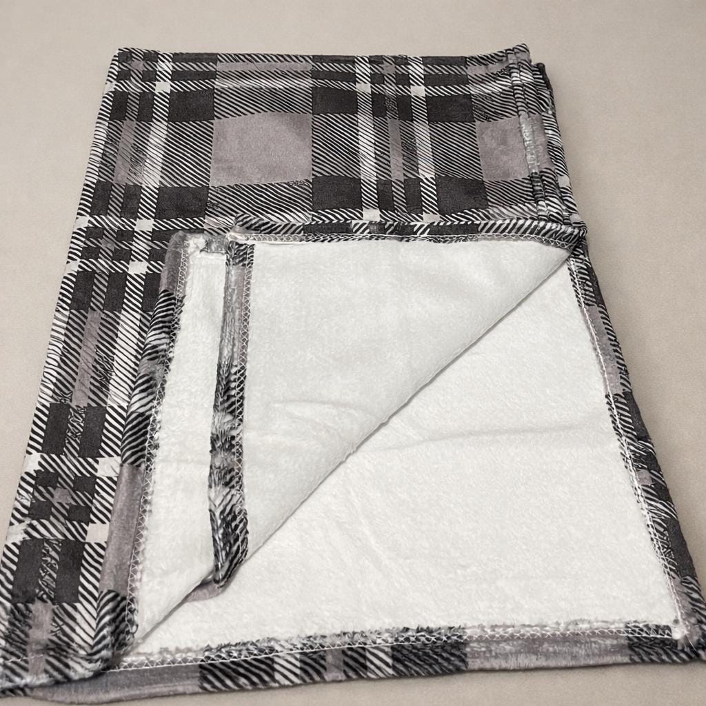 Personalised Tartan Baby Blanket